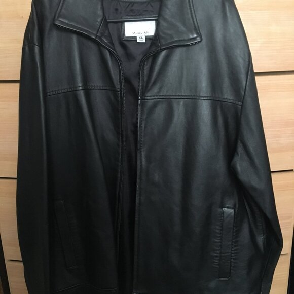 Men's Leather Jacket Wilson M Julian Size XL - Picture 3 of 4